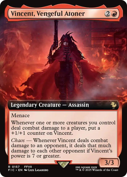 Vincent, Vengeful Atoner (Extended Art) (157) (FIC)