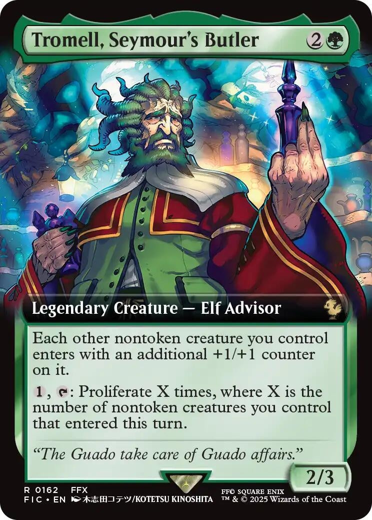 Image for Tromell, Seymour's Butler (Extended Art) (162) (FIC) - Magic: The Gathering