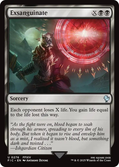 Image for Exsanguinate (Surge Foil) (276) (FIC) - Magic: The Gathering