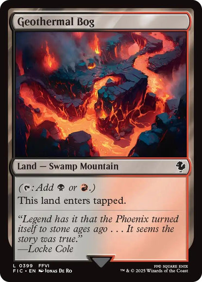 Image for Geothermal Bog (Surge Foil) (399) (FIC) - Magic: The Gathering