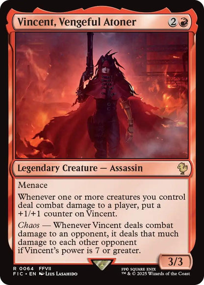 Image for Vincent, Vengeful Atoner (Surge Foil) (64) (FIC) - Magic: The Gathering