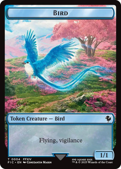 Image for Bird // Hero (0004) Double Sided Token (4 // 4) (FIC) - Magic: The Gathering
