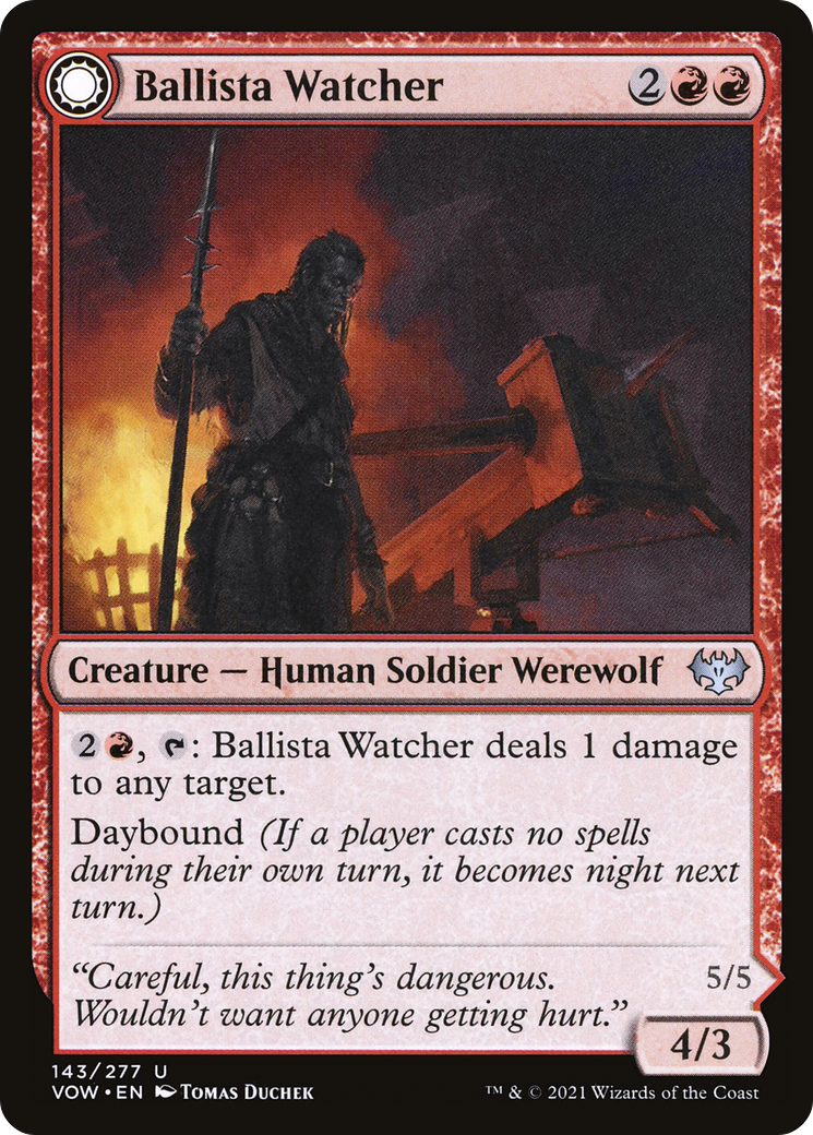 Ballista Watcher // Ballista Wielder [Innistrad: Crimson Vow]