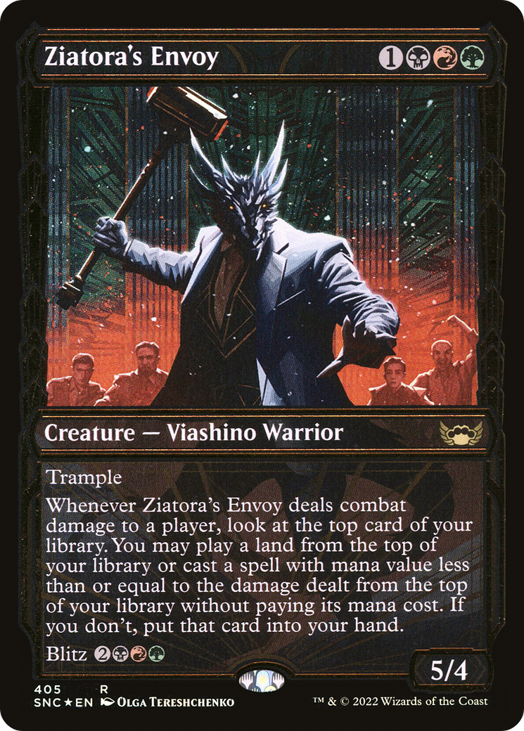 Ziatora's Envoy (Showcase Golden Age Gilded Foil) [Streets of New Capenna]