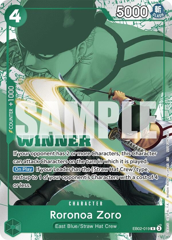 Roronoa Zoro (Winner Pack 2025 Vol. 3) (EB02-019) (OP-PR)