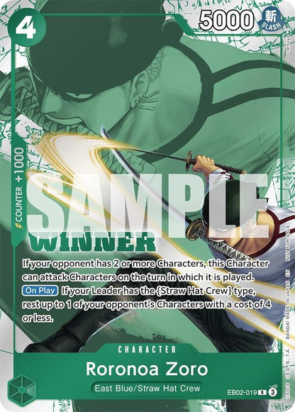 Roronoa Zoro (Winner Pack 2025 Vol. 3) (EB02-019) (OP-PR)