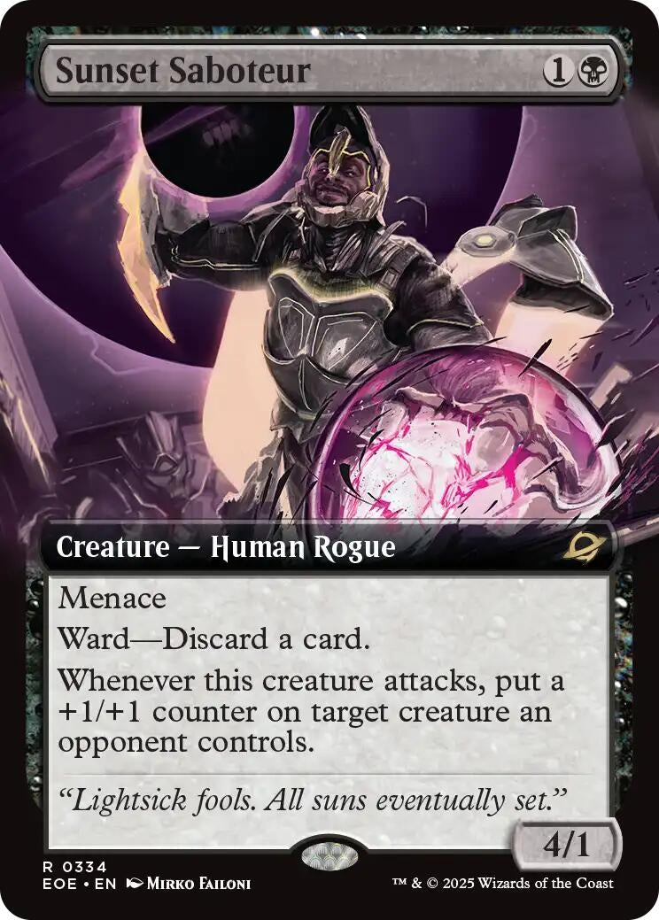 Sunset Saboteur (Extended Art) (334) (EOE)