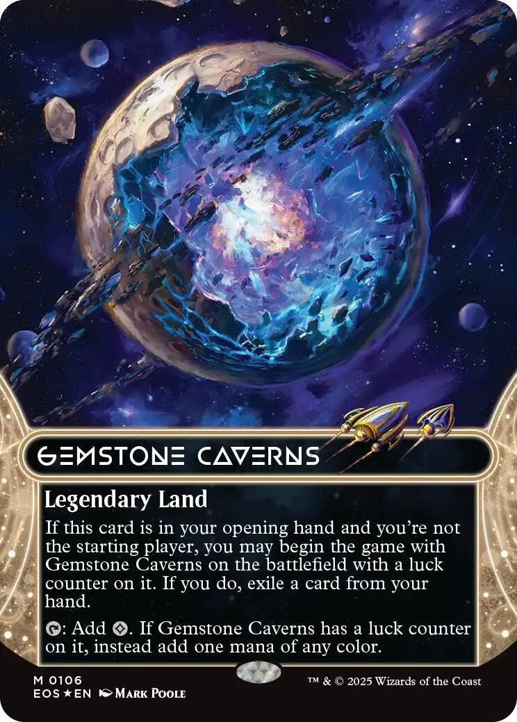 Gemstone Caverns (0106) (Borderless) (Galaxy Foil) (106) (EOS)