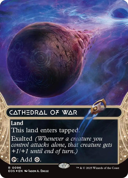 Image for Cathedral of War (0096) (Borderless) (Galaxy Foil) (96) (EOS) - Magic: The Gathering