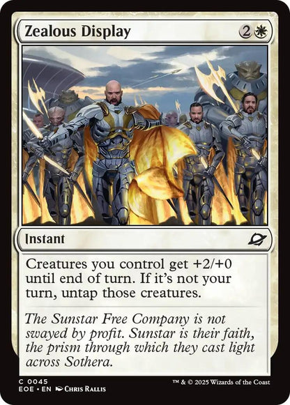 Image for Zealous Display (45) (EOE) - Magic: The Gathering