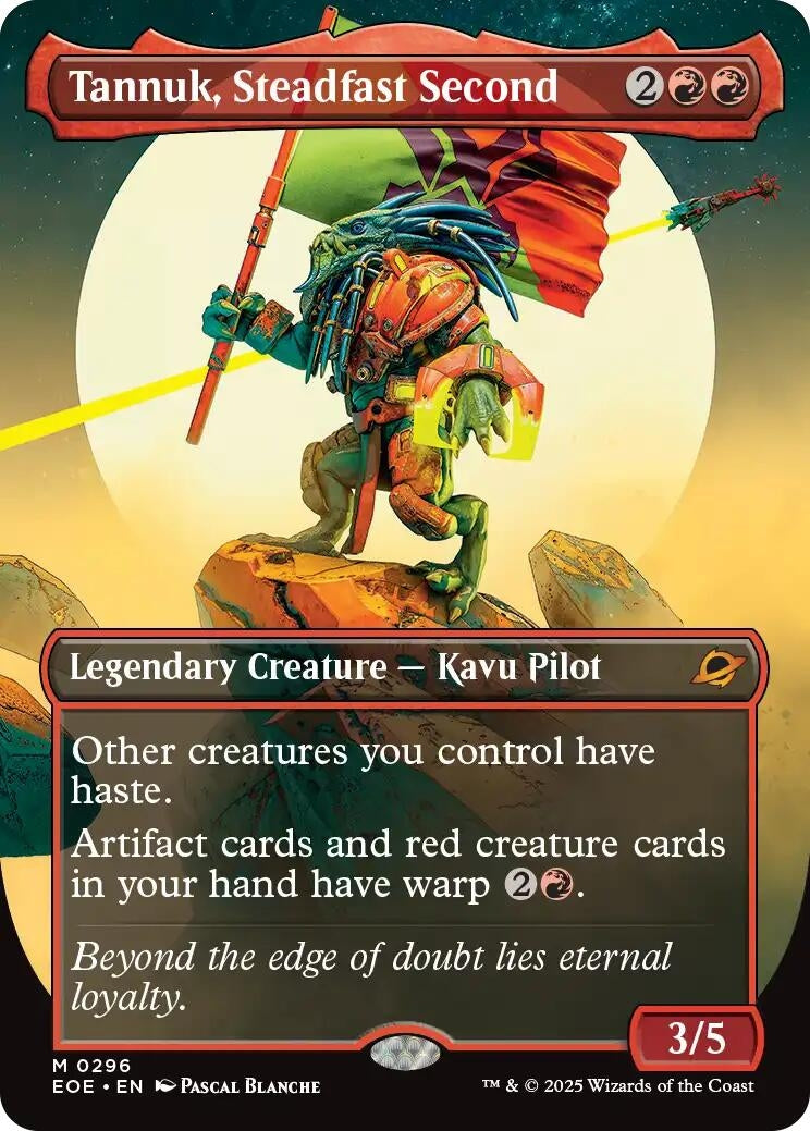 Image for Tannuk, Steadfast Second (Borderless) (296) (EOE) - Magic: The Gathering