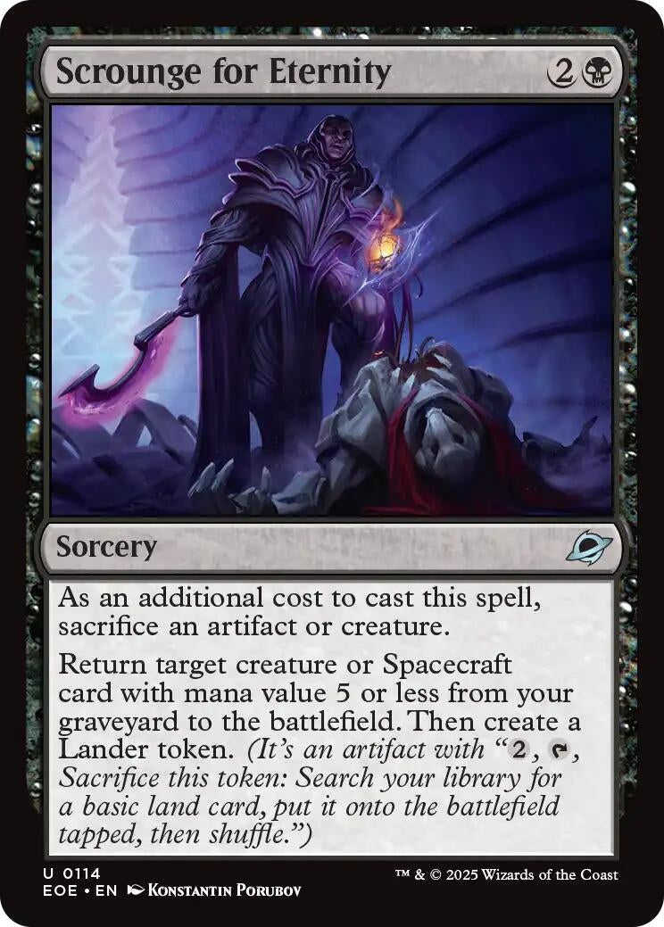 Image for Scrounge for Eternity (114) (EOE) - Magic: The Gathering