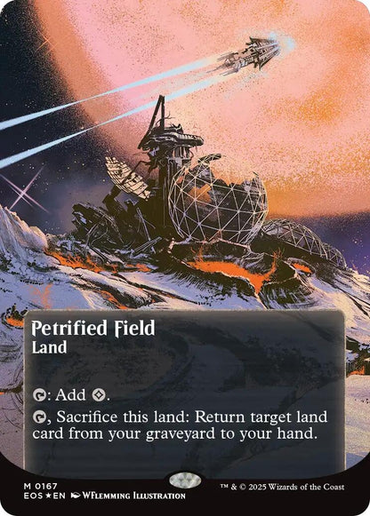 Image for Petrified Field (0167) (Borderless) (Galaxy Foil) (167) (EOS) - Magic: The Gathering