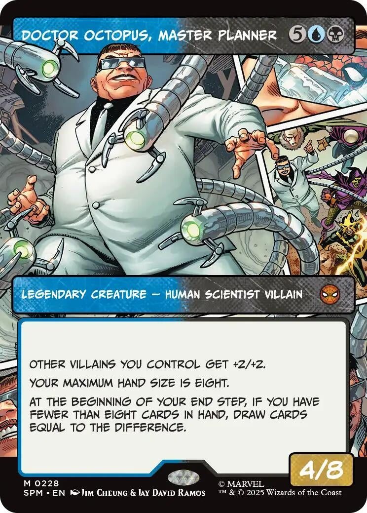 Image for Doctor Octopus, Master Planner (Borderless) (228) (SPM) - Magic: The Gathering