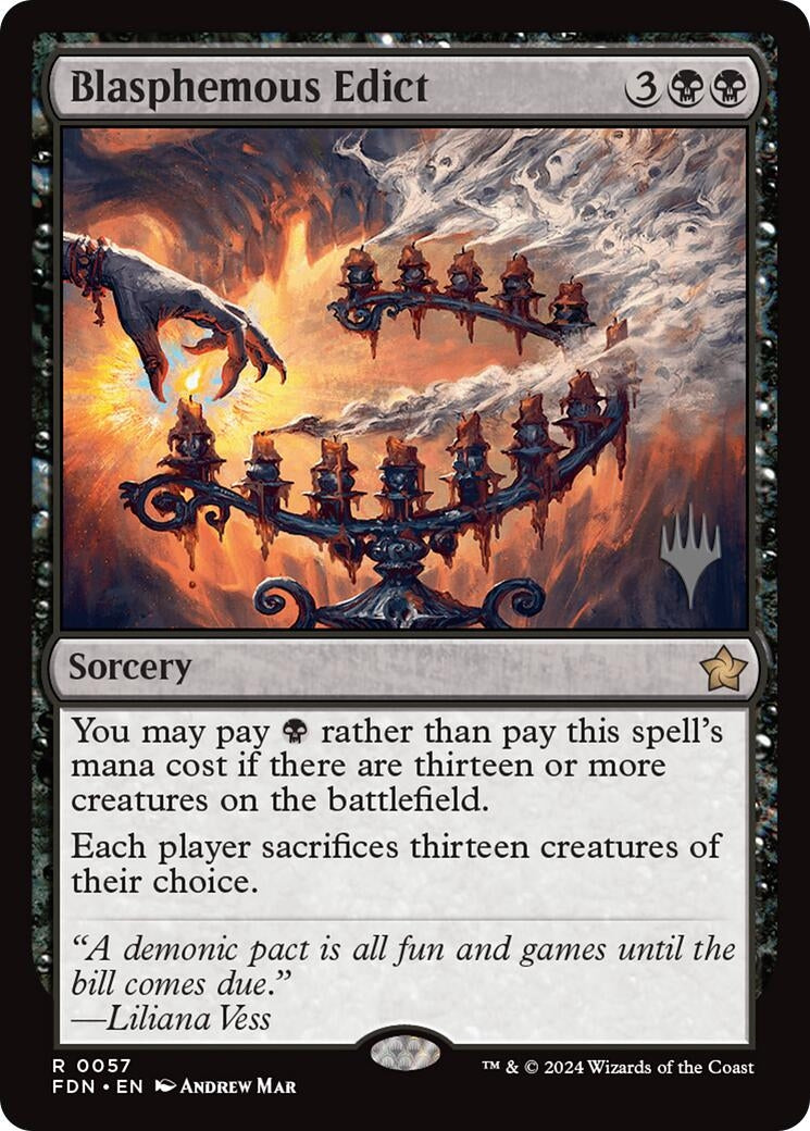 Image for Blasphemous Edict (57) (PPEOE) - Magic: The Gathering