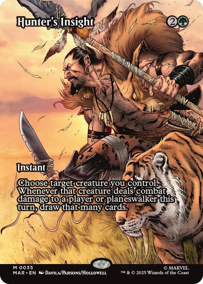 Image for Hunter's Insight (Borderless) (35) (MAR) - Magic: The Gathering