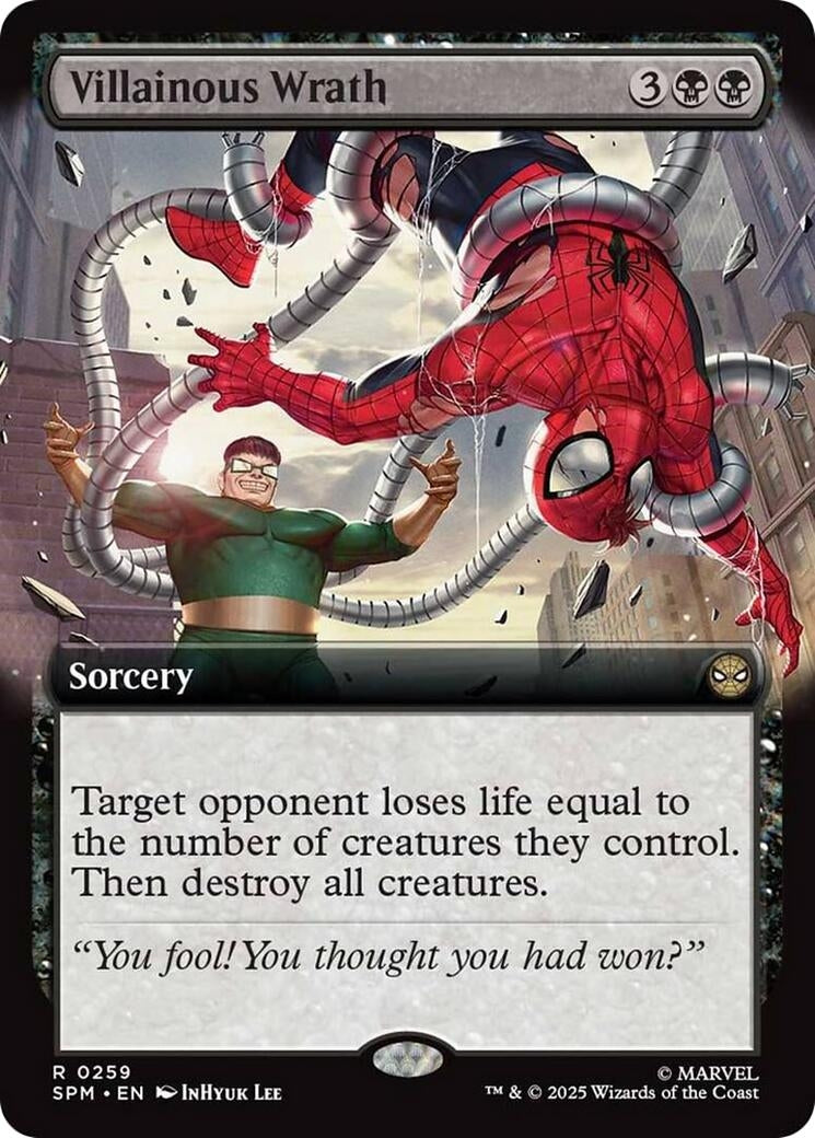 Image for Villainous Wrath (Extended Art) (259) (SPM) - Magic: The Gathering