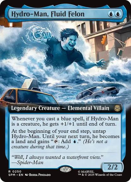 Image for Hydro-Man, Fluid Felon (Extended Art) (250) (SPM) - Magic: The Gathering