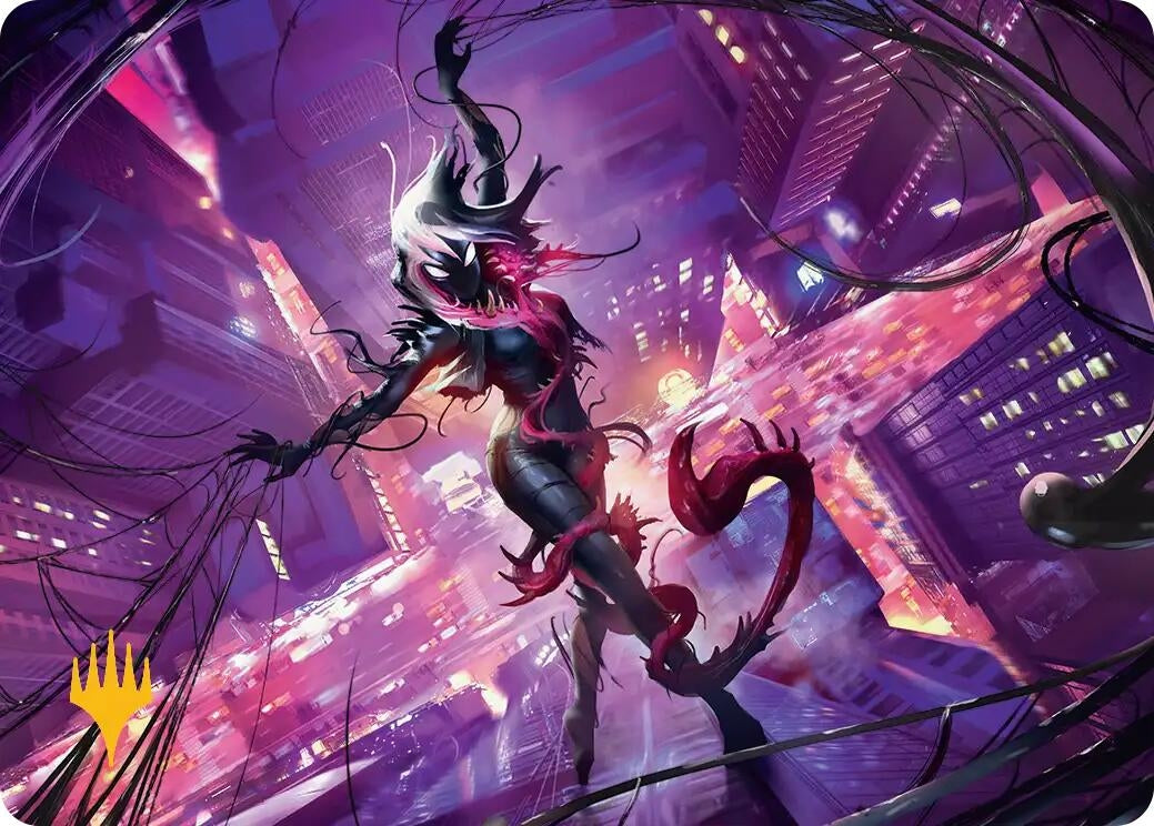 Image for Gwenom, Remorseless Art Card (Gold-Stamped Planeswalker Symbol) (8) - Magic: The Gathering