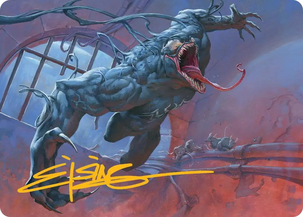 Image for Venom, Evil Unleashed Art Card (Gold-Stamped Signature) (12) - Magic: The Gathering