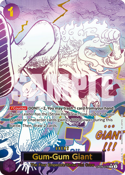 Gum-Gum Giant (Alternate Art) (OP09-078) (PRB-02)