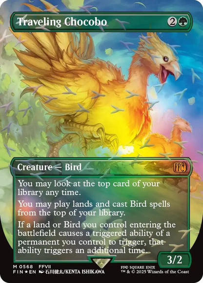 Traveling Chocobo (Borderless) (Chocobo Track Foil) (568) (FIN)