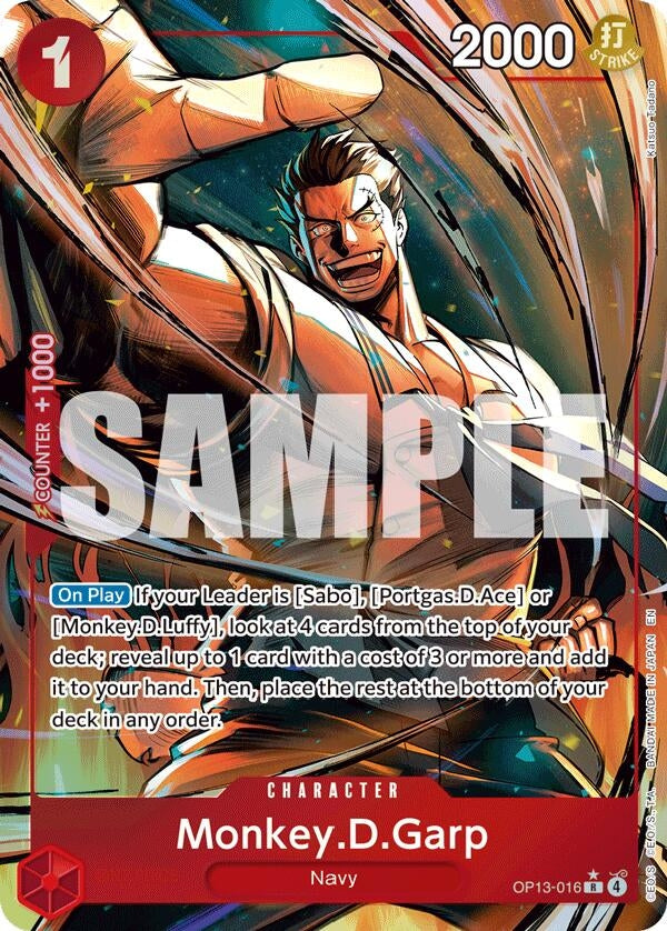 Monkey.D.Garp (Alternate Art) (OP13-016) (OP13)