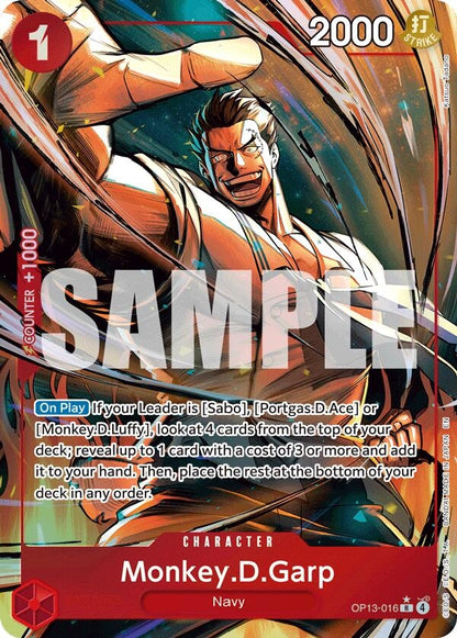Monkey.D.Garp (Alternate Art) (OP13-016) (OP13)
