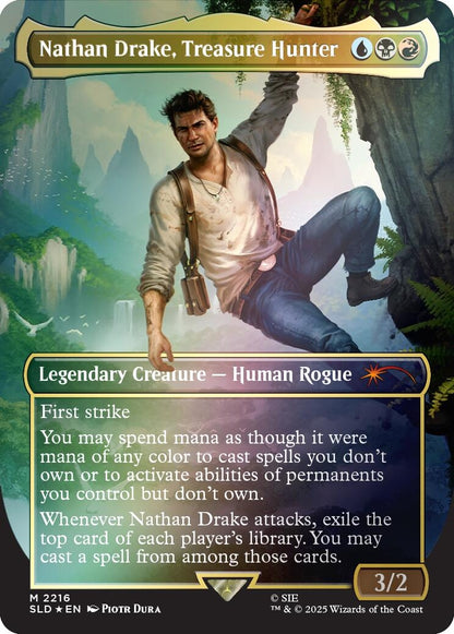 Nathan Drake, Treasure Hunter (Rainbow Foil) (2216) (SLD)