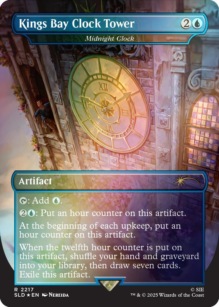 Kings Bay Clock Tower - Midnight Clock (Rainbow Foil) (2217) (SLD)