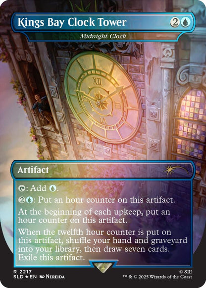 Kings Bay Clock Tower - Midnight Clock (Rainbow Foil) (2217) (SLD)