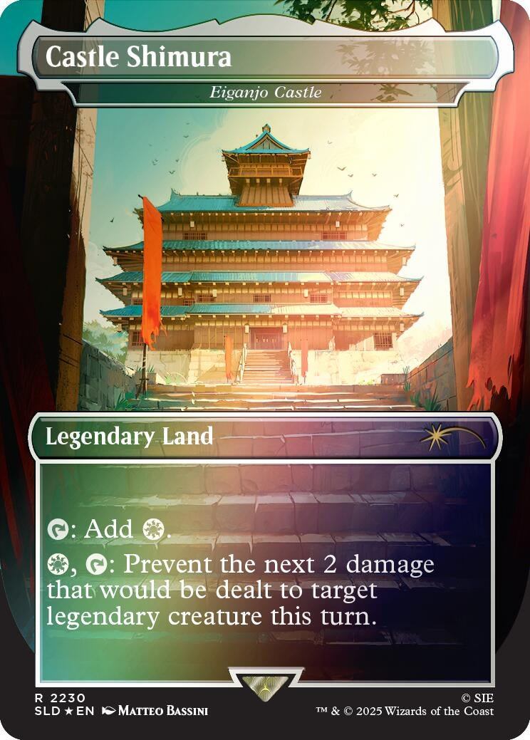 Castle Shimura - Eiganjo Castle (Rainbow Foil) (2230) (SLD)