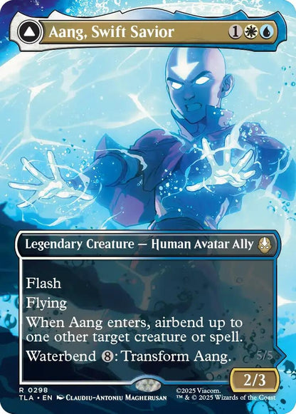 Aang, Swift Savior (0298) (Borderless) (298) (TLA)