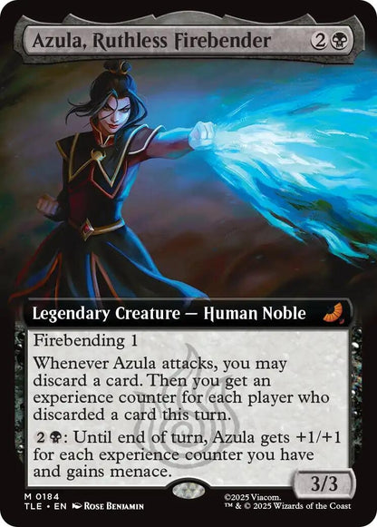 Azula, Ruthless Firebender (Extended Art) (184) (TLE)
