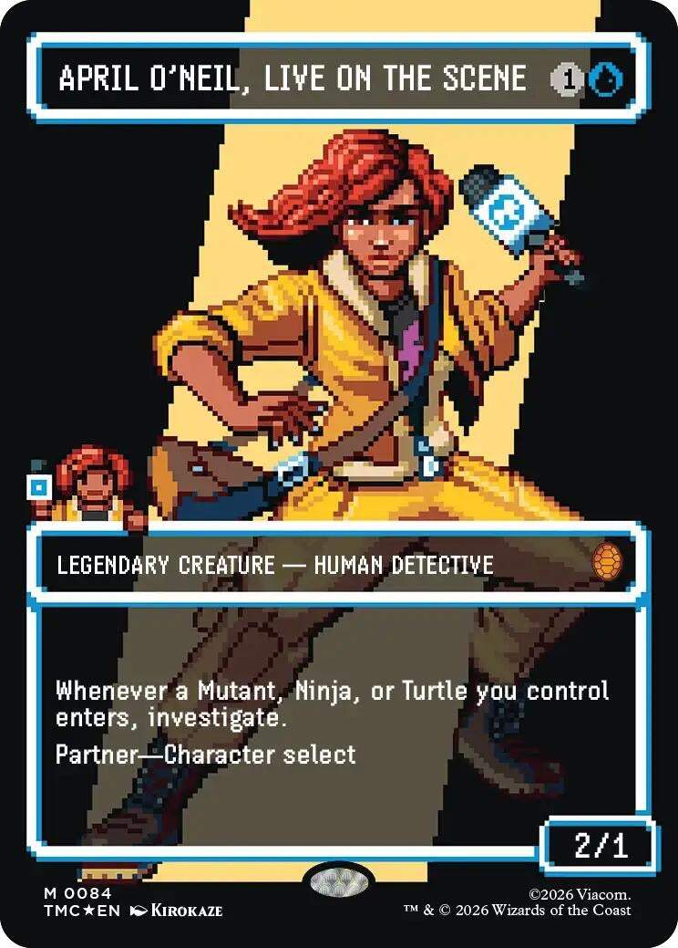 April O'Neil, Live on the Scene (Borderless) (Surge Foil) (84) (TMC)