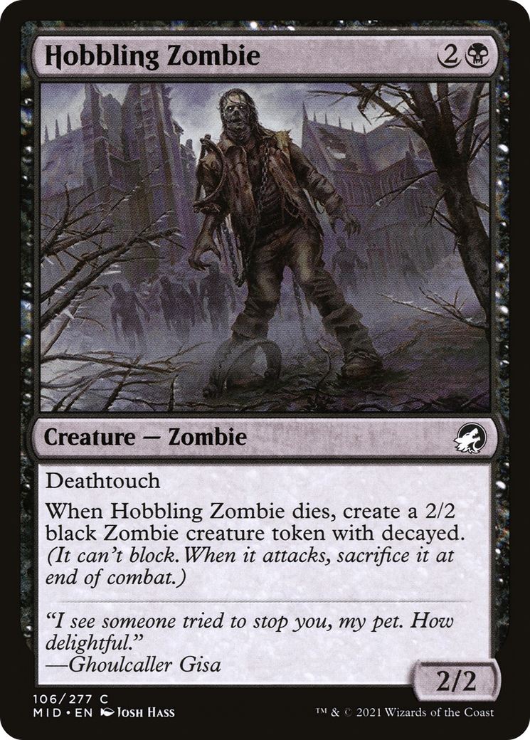 Hobbling Zombie [Innistrad: Midnight Hunt]