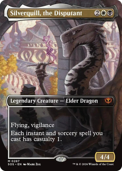 Image for Silverquill, the Disputant (Borderless) (287) (SOS) - Magic: The Gathering