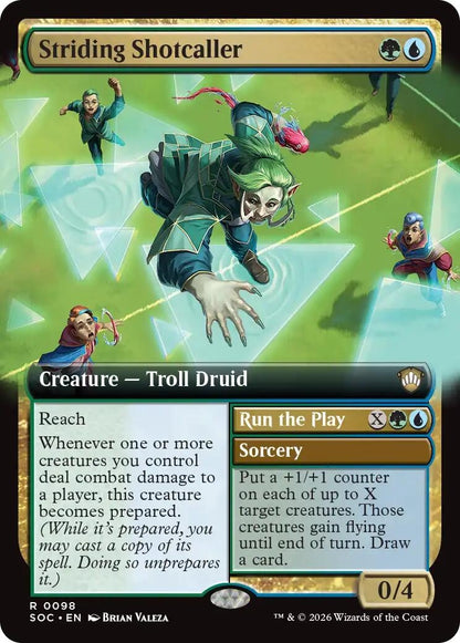 Striding Shotcaller (Extended Art) (98) (SOC)