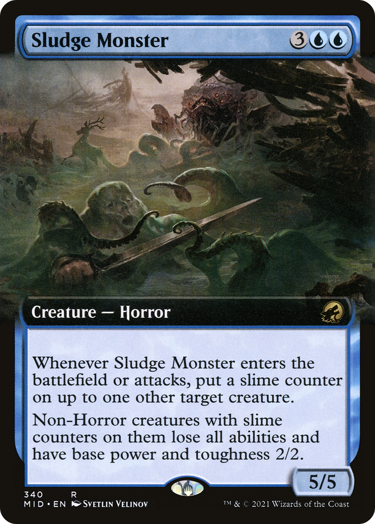 Sludge Monster (Extended Art) [Innistrad: Midnight Hunt]