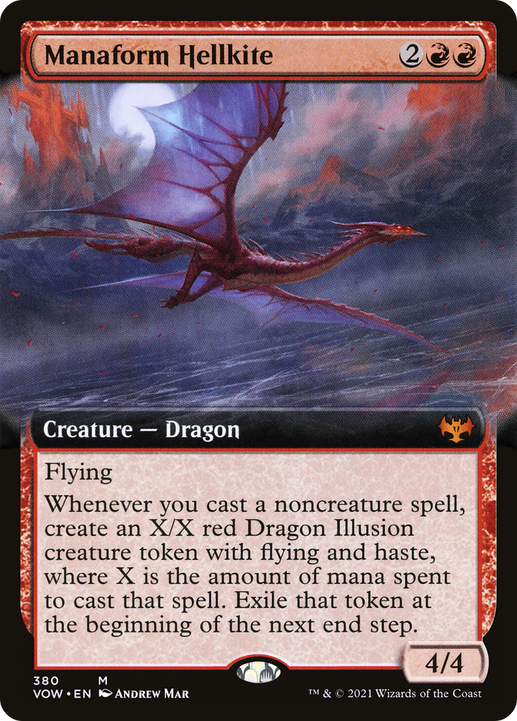 Manaform Hellkite (Extended Art) [Innistrad: Crimson Vow]