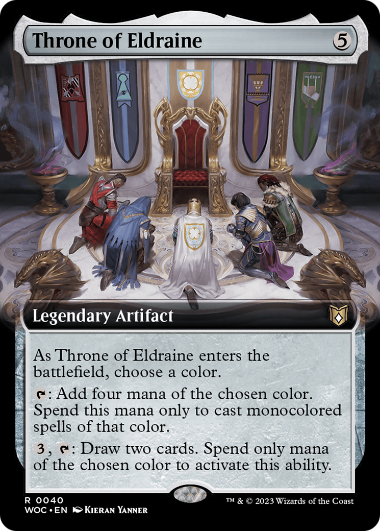 Throne of Eldraine (Extended Art) [Wilds of Eldraine Commander]