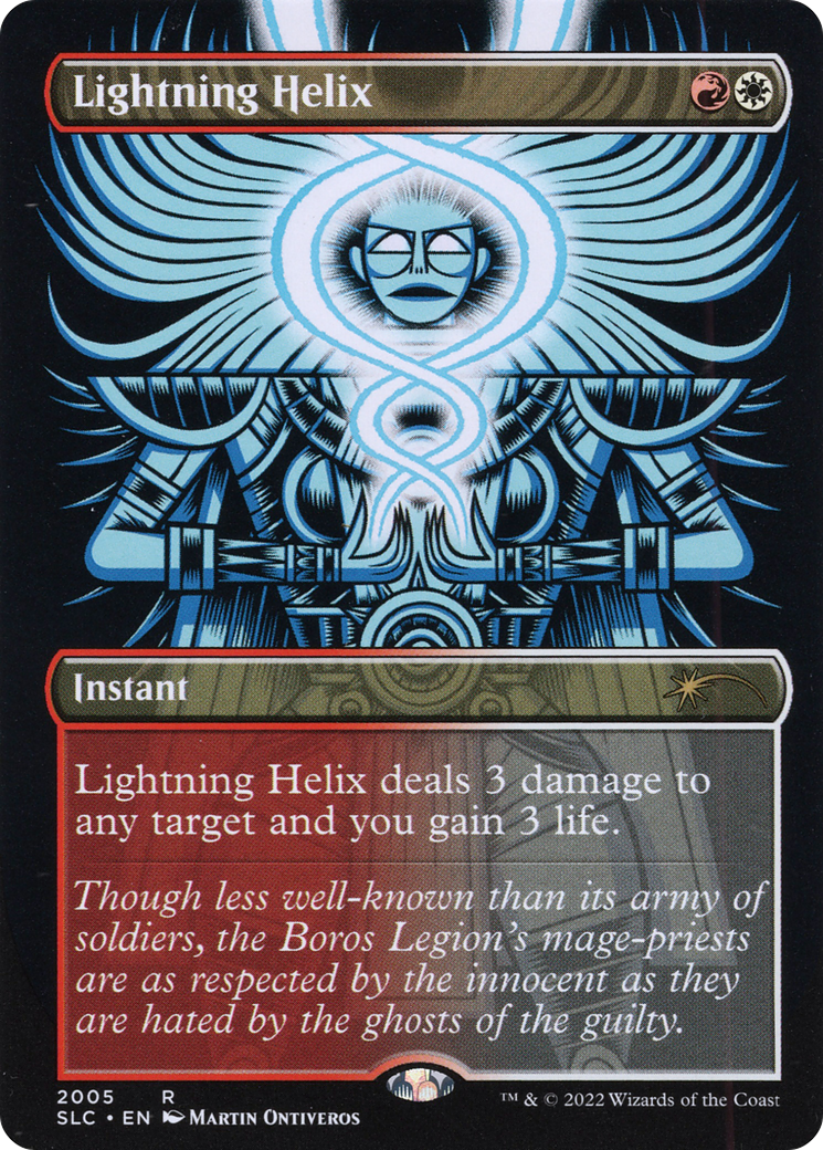 Lightning Helix (Borderless) [Secret Lair 30th Anniversary Countdown Kit]