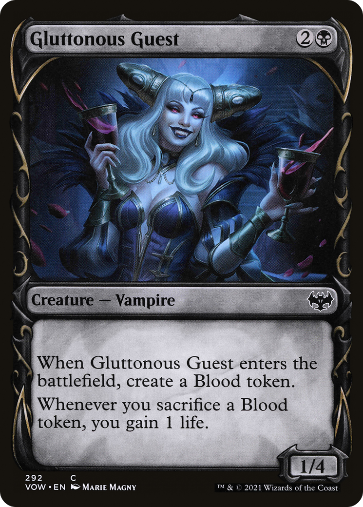 Gluttonous Guest (Showcase Fang Frame) [Innistrad: Crimson Vow]