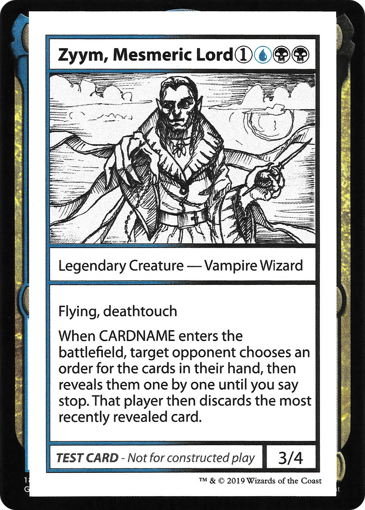 Zyym, Mesmeric Lord (2021 Edition) [Mystery Booster Playtest Cards]