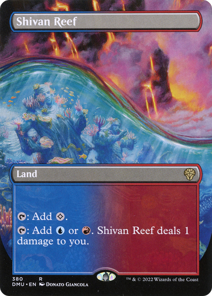 Shivan Reef (Borderless Alternate Art) [Dominaria United]