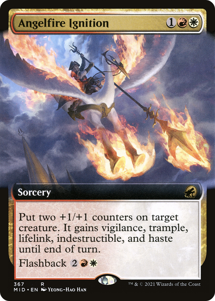 Angelfire Ignition (Extended Art) [Innistrad: Midnight Hunt]