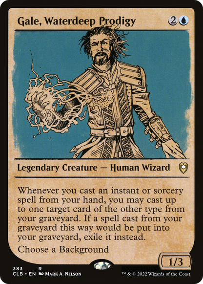 Gale, Waterdeep Prodigy (Showcase) [Commander Legends: Battle for Baldur's Gate]