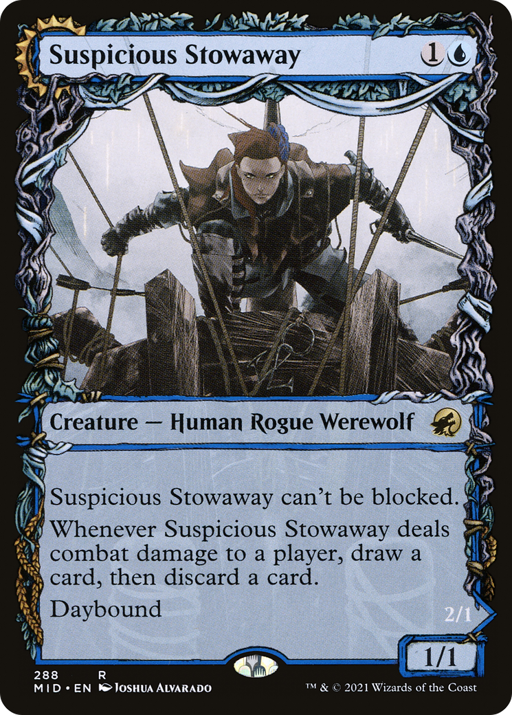 Suspicious Stowaway // Seafaring Werewolf (Showcase Equinox) [Innistrad: Midnight Hunt]