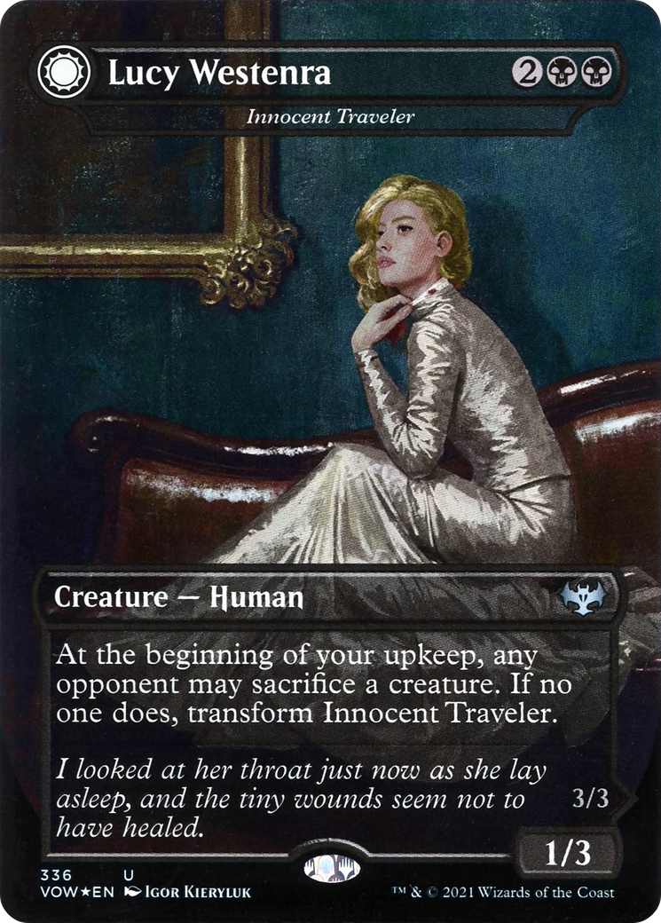 Innocent Traveler // Malicious Invader - Lucy Westenra // Lucy, Arisen Vampire [Innistrad: Crimson Vow]