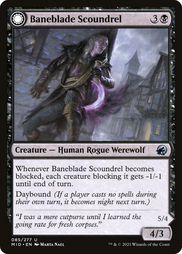 Baneblade Scoundrel // Baneclaw Marauder [Innistrad: Midnight Hunt]